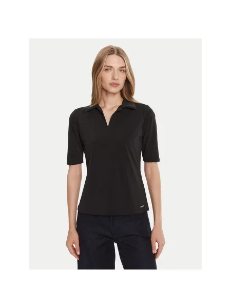 Calvin Klein Pólóing Slim Fit fekete