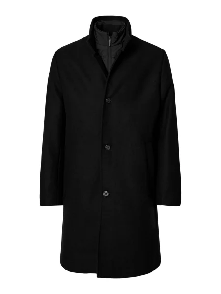 SELECTED Palton de primăvară-toamnă SLHRAINAR' negru