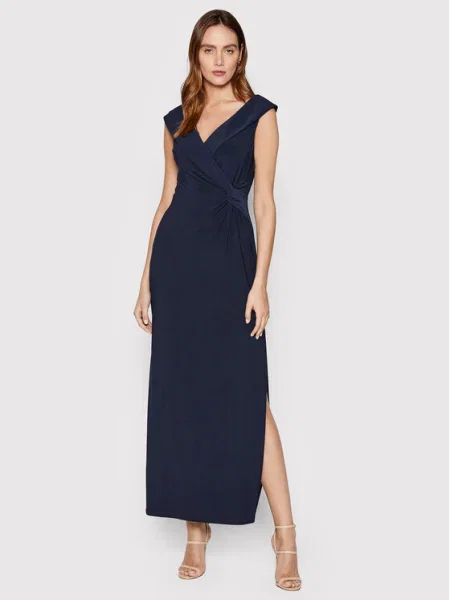 Večerné šaty Lauren Ralph Lauren modrá