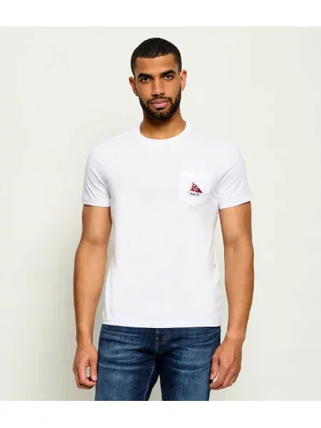 Polo Ralph Lauren Póló tengerészkék / sötétsárga / piros fehér