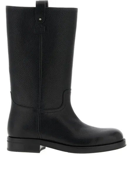 Botine Church's din piele negru