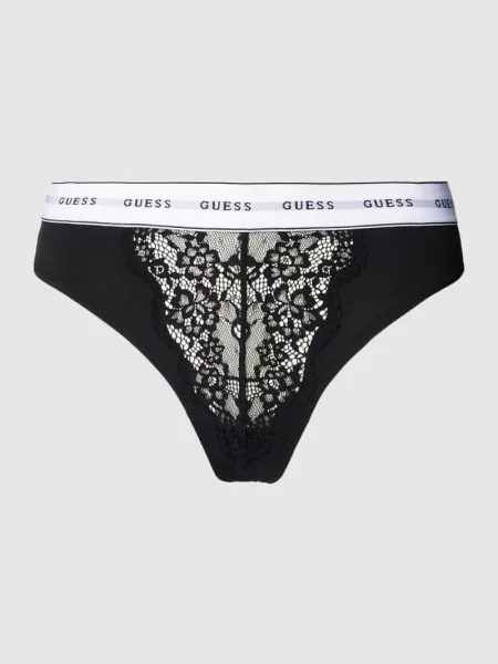 Stringi z koronką model ‘BELLE’ Guess czarne