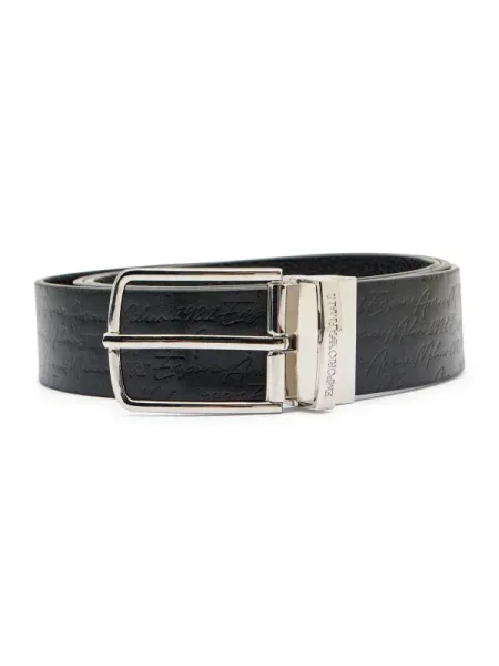 Emporio Armani din piele cu două fețe negru