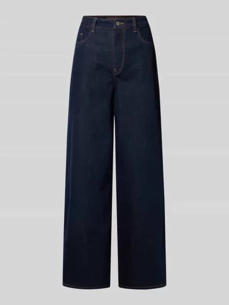 Jeansy z szeroką nogawką i wpuszczanymi model ‘ISLA’ Apricot