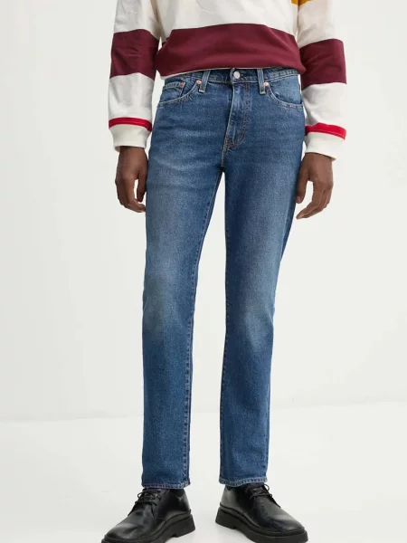 Дънки Levi's SLIM тъмносиньо синьо