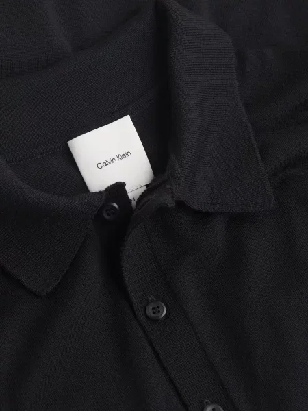Шерстяной свитер Calvin Klein черный