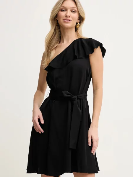 Armani Exchange rochie mini evazati negru