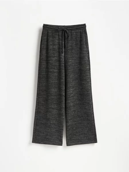 Reserved Pantaloni wide leg gri-închis gri