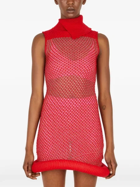 Rochie mini Louise Lyngh Bjerregaard tenis roșu