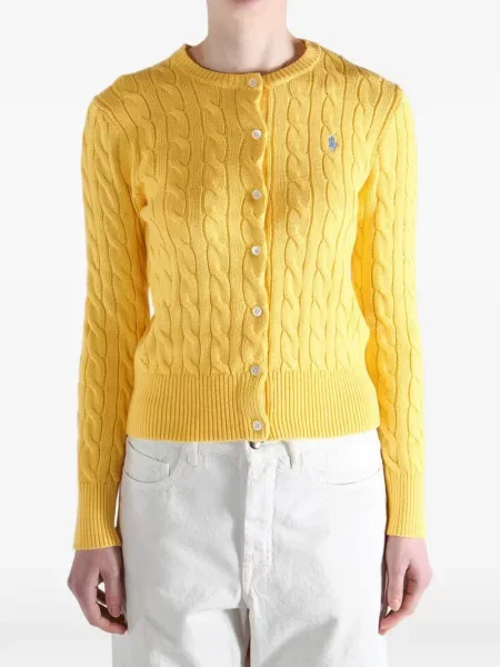 Geacă Polo Ralph Lauren tricotate albastru