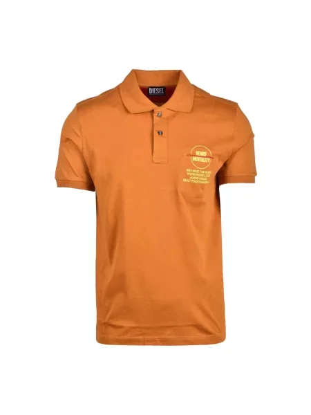Koszulka polo Diesel pomarańczowa
