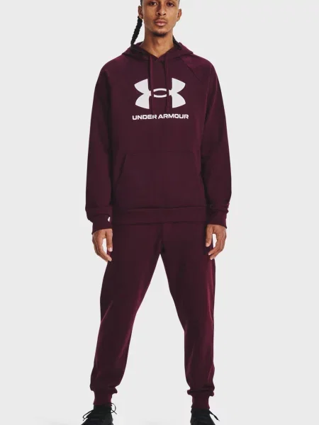 Флісова спортивна кофта Under Armour бордова