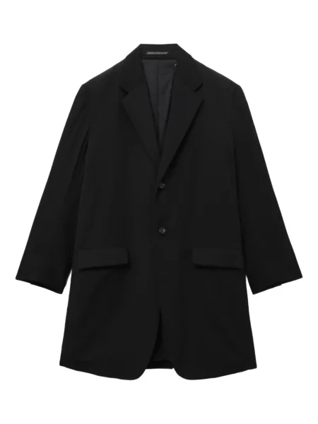 Вълнено палто Yohji Yamamoto черно