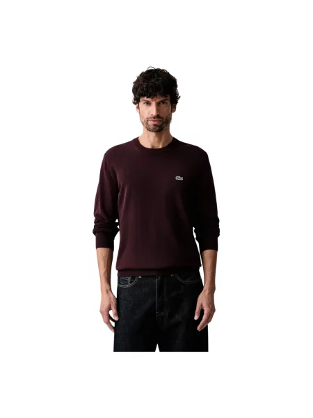 Lacoste sweter brązowy