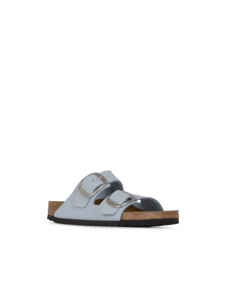 Klapki Birkenstock na sprzączkę niebieskie