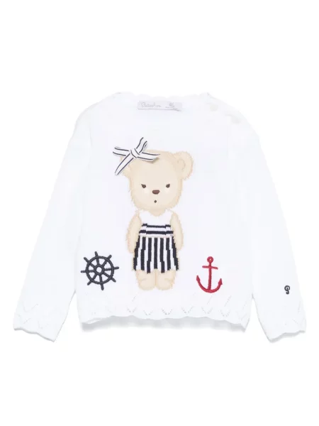 Sweter dziecięcy Patachou biały