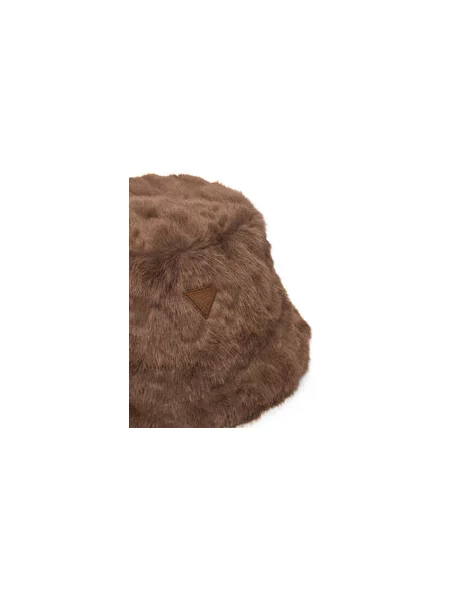 Klobouk bucket hat Guess hnědý