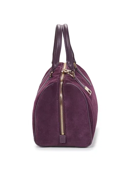 Semišová crossbody kabelka Furla fialová