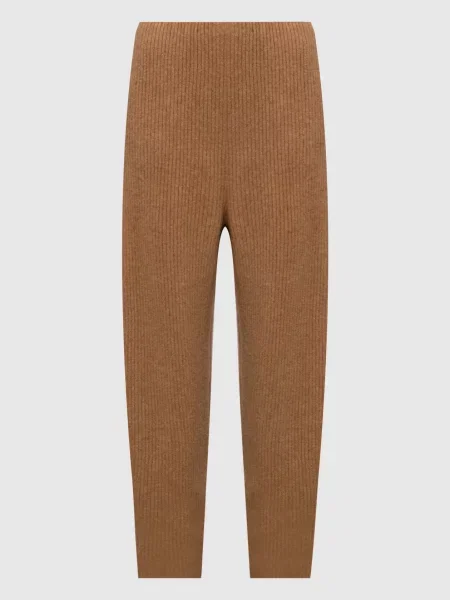 Штани з вовною верблюда і шовком Boboutic коричневі
