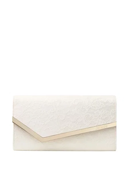 Colier Jimmy Choo cu model floral alb