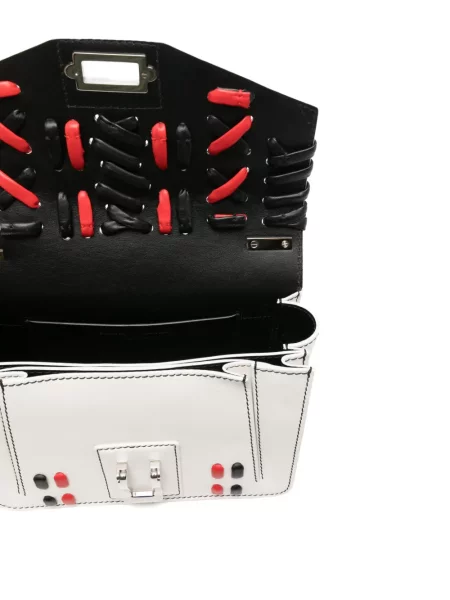 Geantă Proenza Schouler cu broderie alb