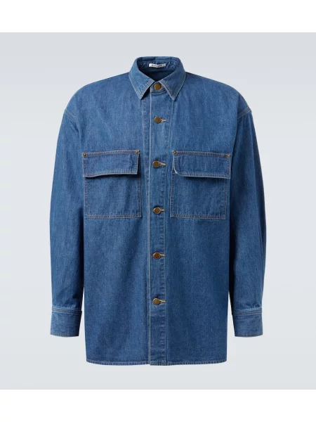 Košile Auralee modrá