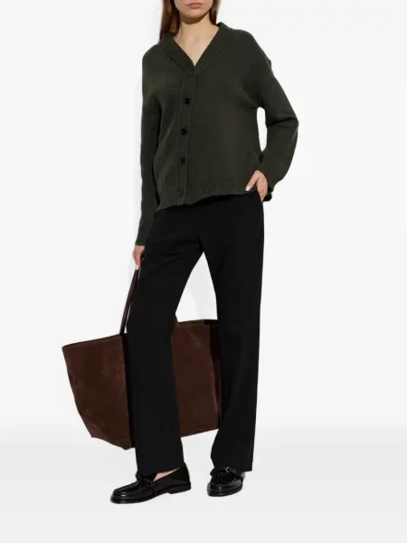 Cardigan Jil Sander cu decolteu în V verde