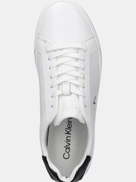 Calvin Klein Маратонки LOW PRO CUP LACEUP LTH MOIRE бяло