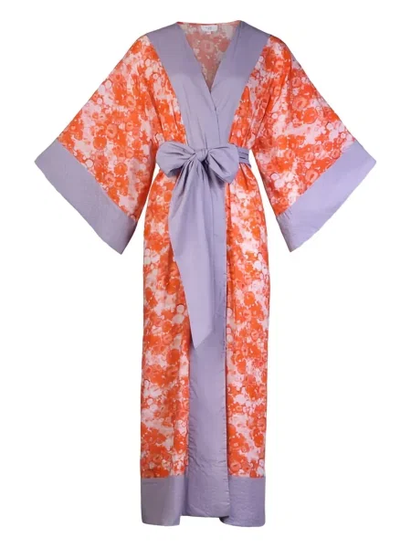 Sukienka Karma Of Charme w kwiatki z nadrukiem niebieska