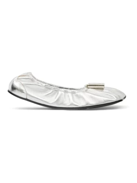 Balerinki Mm6 Maison Margiela skórzane szare