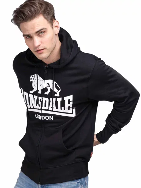 Кофта спортивна Lonsdale Krafty чорний