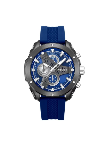 POLICE Analogové hodinky Chronograph Wyvern' modrá