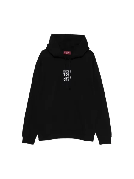 Bluza z kapturem Gucci z kapturem z dżerseju czarna