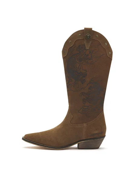 Ed Hardy Kovbojské boty mix barev