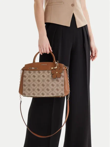 Rucsac Guess cu autograf bej