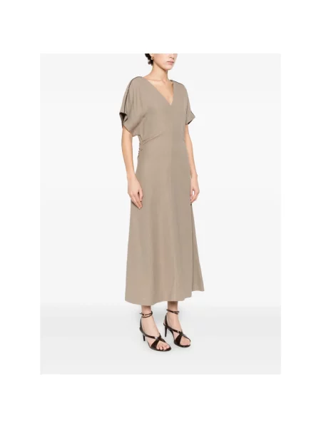 Sukienka maxi Brunello Cucinelli szara