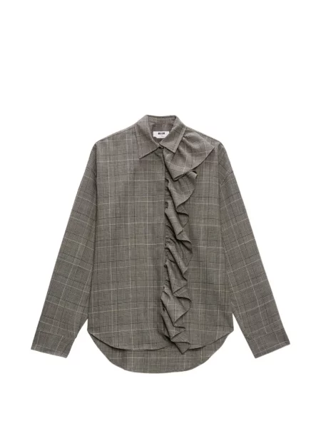 Cămașă Msgm în carouri gri