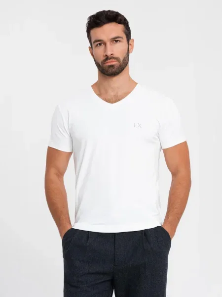 Tricou Ombre alb