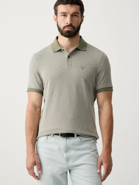 Tricou polo Barbour verde