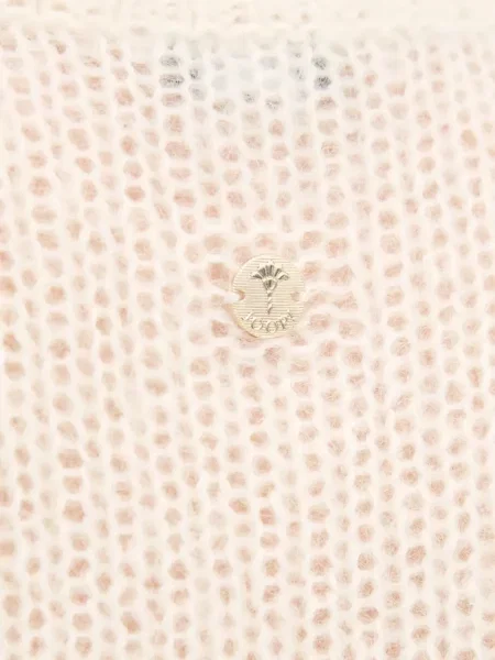 Top Joop! cu decolteu rotund scurt alb