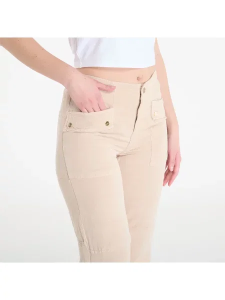 Παντελόνια AllSaints Val Tencel Trouser Taupe Brown 25 καφέ