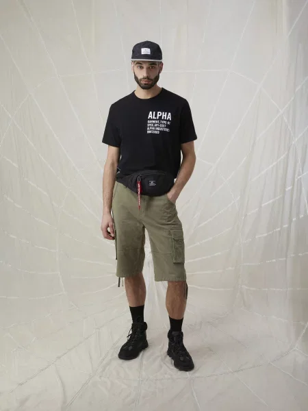 Поясная сумка Alpha Industries черная