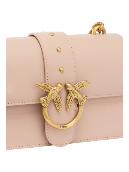 Pinko De piele geantă pe umăr LOVE ONE MINI CL PLTT roz