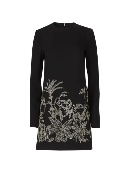 Sukienka mini Costarellos z koralikami czarna