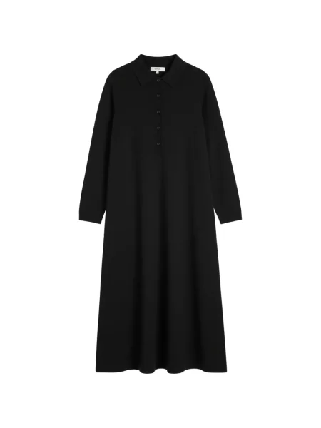 Rochie maxi Chinti & Parker în linie A negru