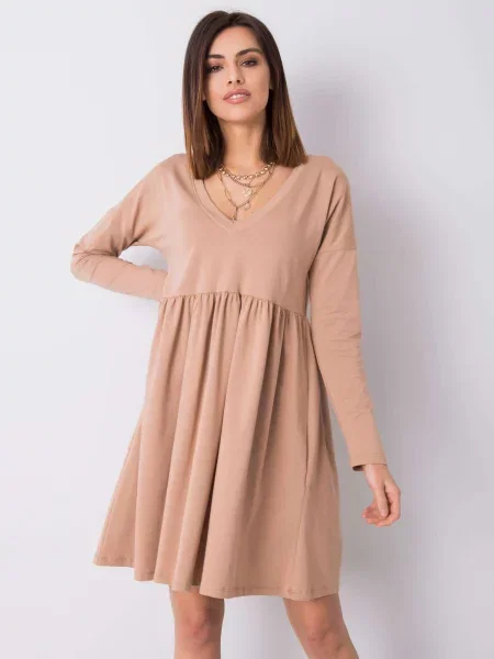 Obleka obleka Fashionhunters oranžna