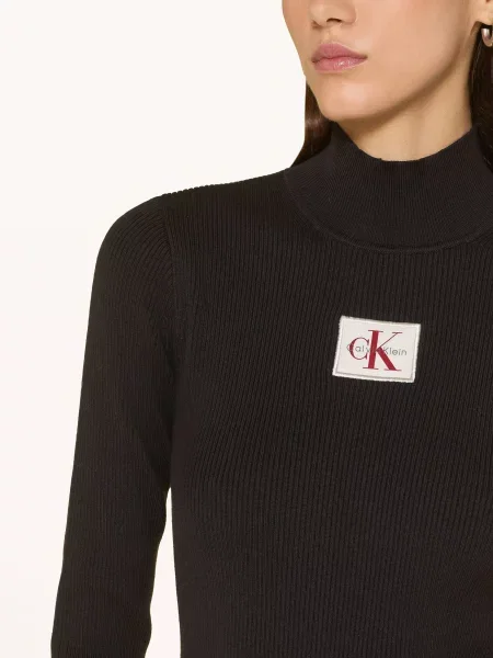Calvin Klein Jeans Žerzejové Šaty černá