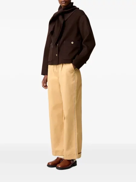 Vilnonis trumpas paltas Claudie Pierlot ruda