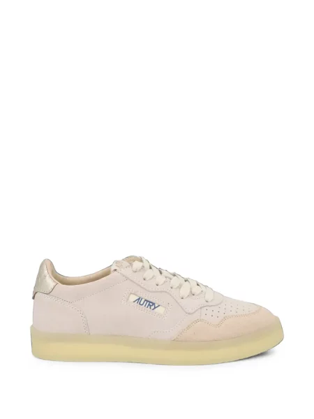 Sneakerși Autry din piele de căprioară roz
