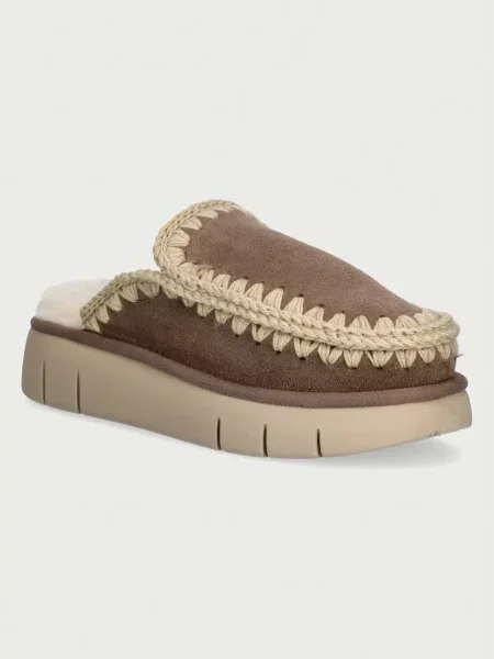 Pantofi Mou din piele gri